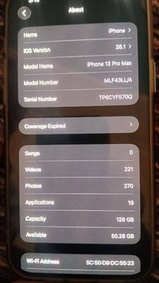 Apple iPhone 13 Pro Max 128 GB