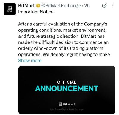 ⚡️ ሰላም! ሁለት የ Crypto Exchange (እንደ Binance አይነት) በራስ ዘንዳቸው ሊዛወሩ ወይም shutdown መሆኑን አስታውቅዋል 🛑