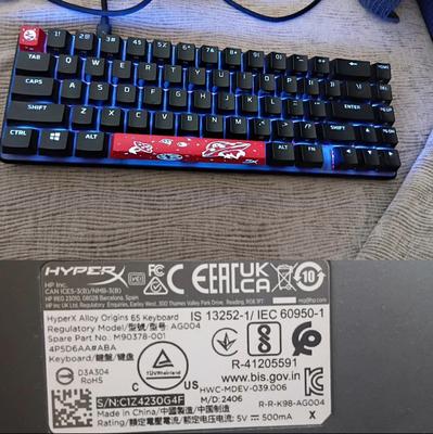 HyperX Alloy Origins 65 keyboard