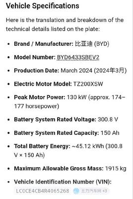 BYD 2024 Automatic