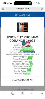 Apple iPhone 17 Pro Max
