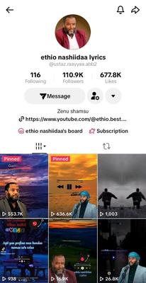 🎵TIKTOK ACC ለምትፈልጉ በሙሉ‼️