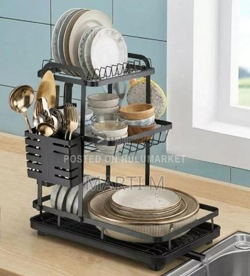 **3-tier Dish Drainer Storage Rack**