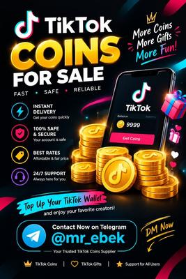 💃 TIKTOK COIN FOR SELL 🔽