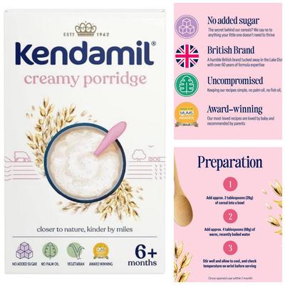 Kendamil porridge 6months ++