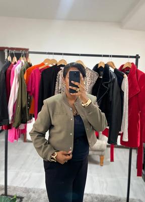 Gray coat