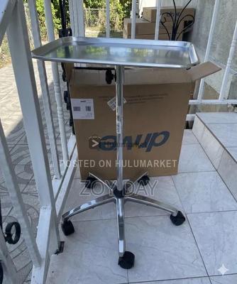 **Original Mayo Instrument Stand Wiz a 5-Caster Mobile Base Medical Tray**