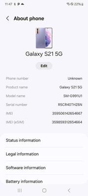 Samsung Galaxy S21 128 GB